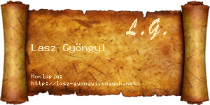 Lasz Gyöngyi névjegykártya