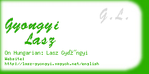 gyongyi lasz business card